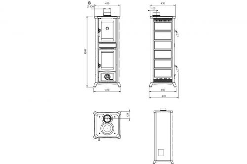Kaminofen Gemma Forno Naturstein von La Nordica